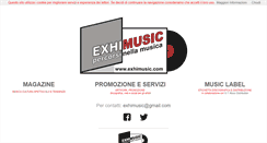 Desktop Screenshot of exhimusic.com